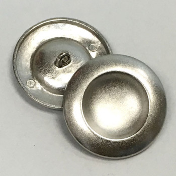 M-7847-Matte Silver Metal Fashion Button, 1-1/8"